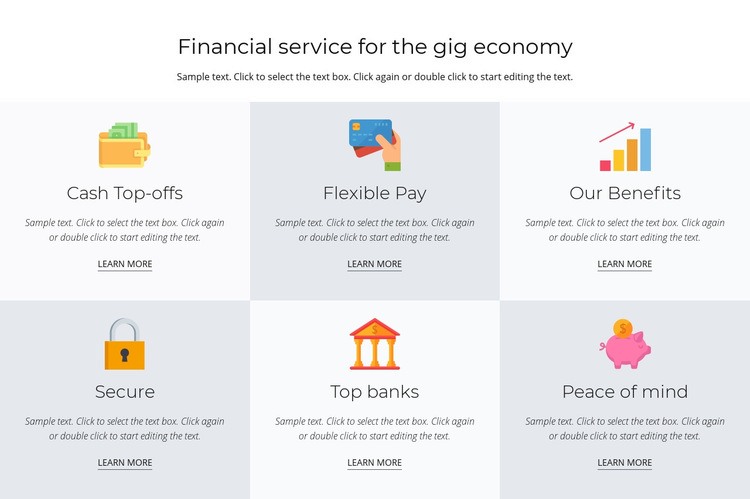 Financial services for you Homepage Design
