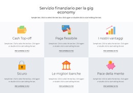 Design Del Sito Pronto All'Uso Per Servizi Finanziari Per Te