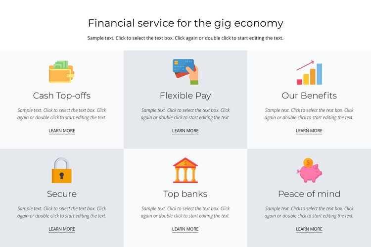Financial services for you Joomla Page Builder