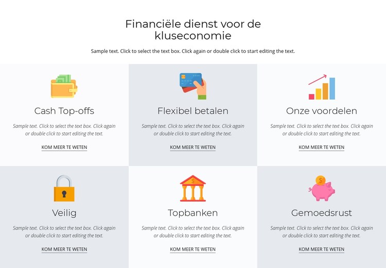 Financiële diensten voor jou CSS-sjabloon