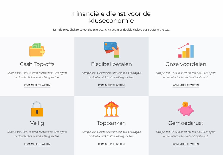 Financiële diensten voor jou Joomla-sjabloon