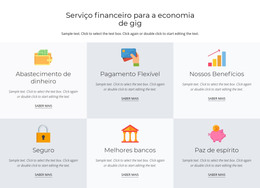 Serviços Financeiros Para Você - Modelo De Página HTML