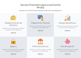 Modelo HTML5 Impressionante Para Serviços Financeiros Para Você