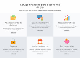 Serviços Financeiros Para Você - Modelo Joomla Gratuito