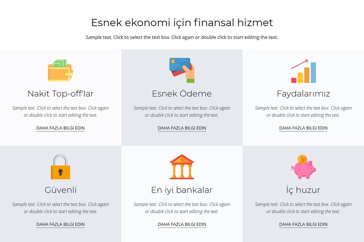 Sizin için finansal hizmetler CSS Şablonu