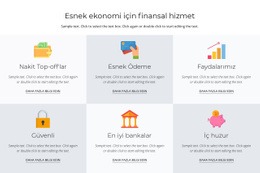 Sizin Için Finansal Hizmetler - Özelleştirilebilir Profesyonel Tek Sayfalık Şablon