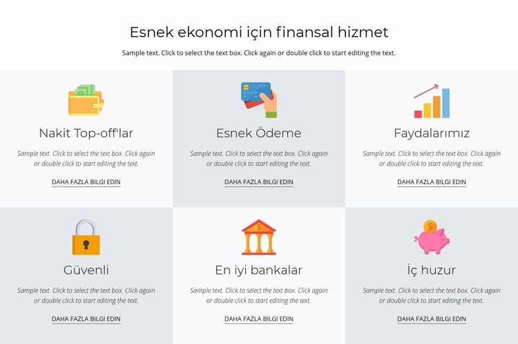 Sizin için finansal hizmetler Web sitesi tasarımı