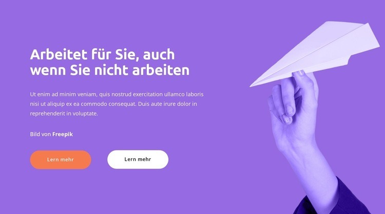 Globale Lösung Landing Page