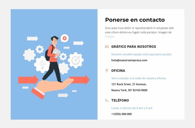 Cargar y segmentar contactos Página de destino