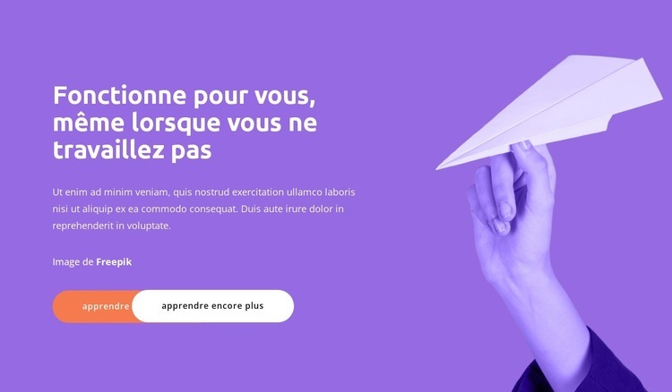 Solution globale Page de destination