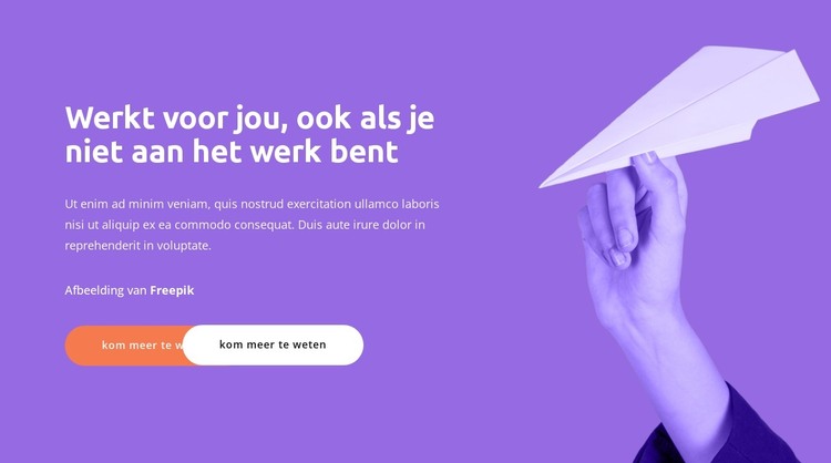 Wereldwijde oplossing HTML-sjabloon