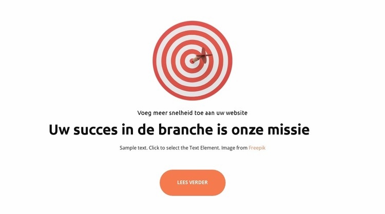 Klanten overspannen Website mockup