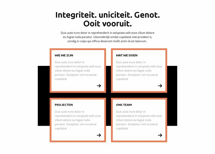 Uitgebreid niveau Website mockup