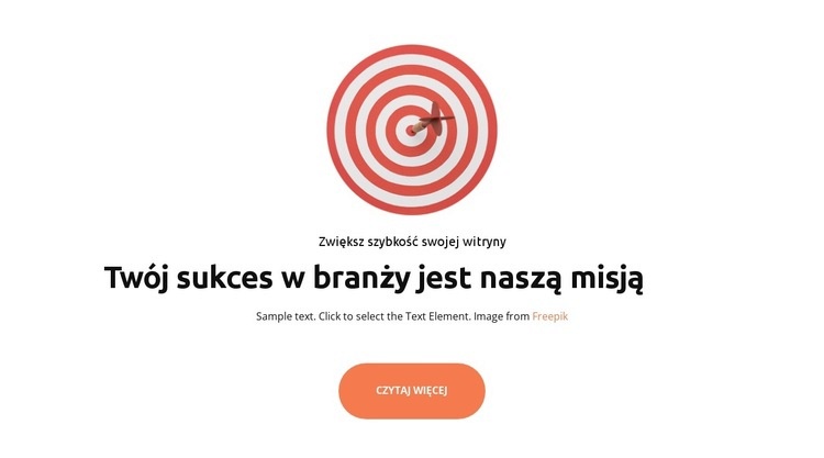 Rozpiętość klientów Makieta strony internetowej