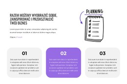 Kolumna Szablonu Siatki CSS Dla Przepustowość Sieci