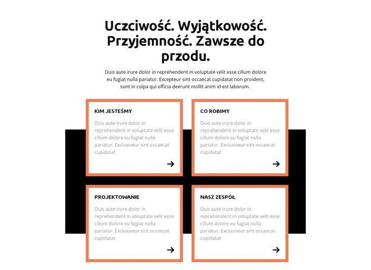 Kompleksowy poziom Szablon CSS