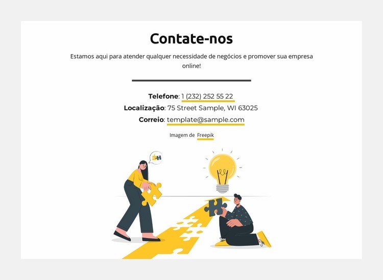 Acesse uma suíte Landing Page