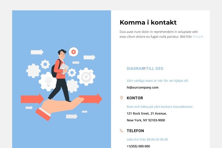 Ladda upp och segmentera kontakter CSS -mall