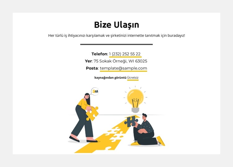 Bir süite erişin Web Sitesi Şablonu