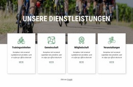 Dienstleistungen Des Radsportvereins - Website-Vorlagen