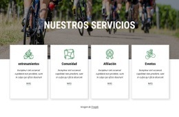 Servicios De Clubes Ciclistas - Creador De Sitios Web Profesional Personalizable