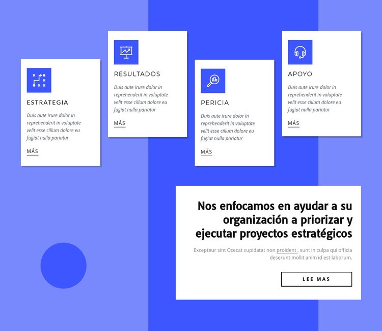 Brindamos opiniones de expertos Plantillas de creación de sitios web