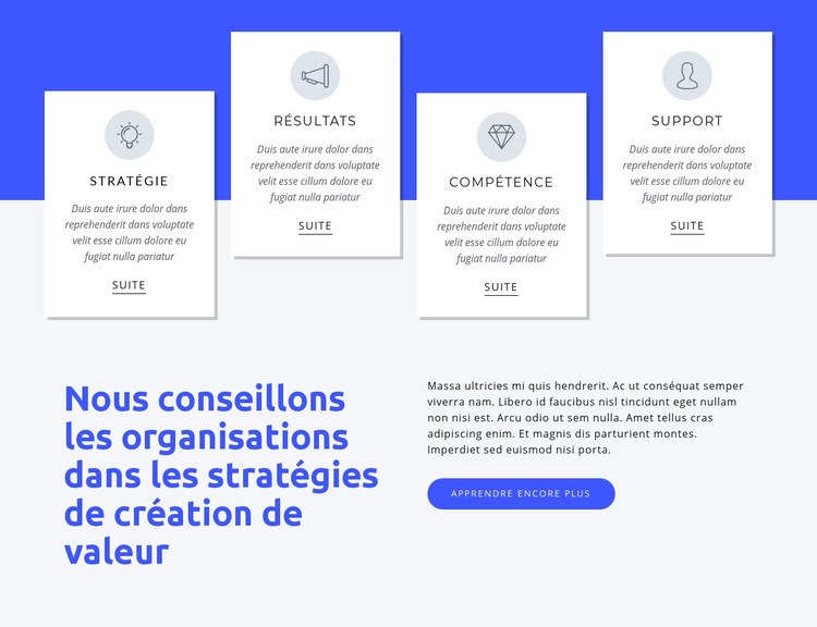 Nous aidons les organisations mondiales Modèles de constructeur de sites Web