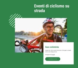 Eventi Ciclistici Per Ciclisti Di Tutti I Livelli - Pagina Di Destinazione HTML5