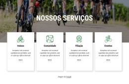 Serviços De Clube De Ciclismo - HTML Web Page Builder