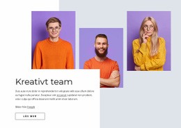 CSS-Layout För Kreativt Och Effektivt Team