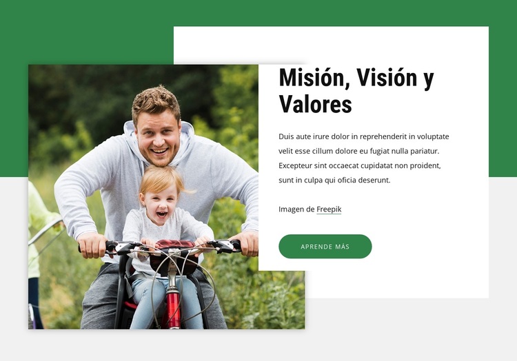 Valores del club ciclista Tema de WordPress