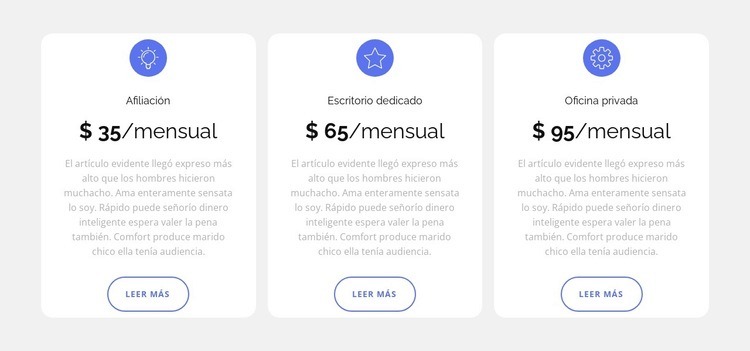 Enlístate ahora Plantillas de creación de sitios web