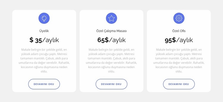 Şimdi kayıt Web Sitesi Oluşturucu Şablonları