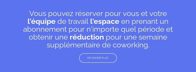 Bureau privé Modèle HTML5