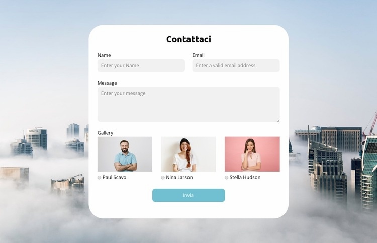 Adesione Modelli di Website Builder