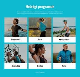 Hétvégi Programok – Online Sablonok