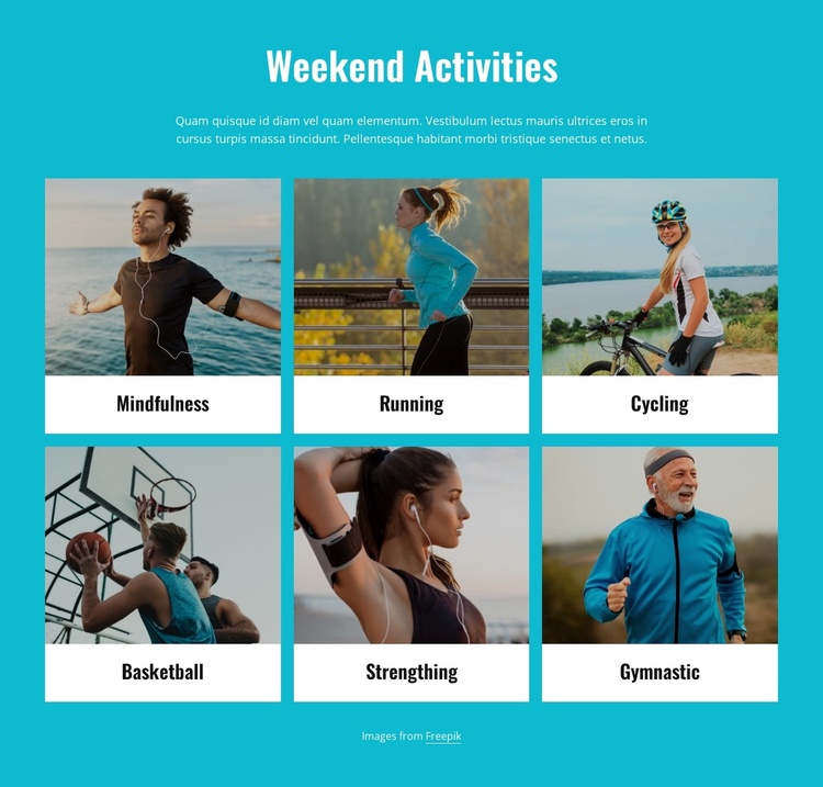 Weekend activities Joomla Template