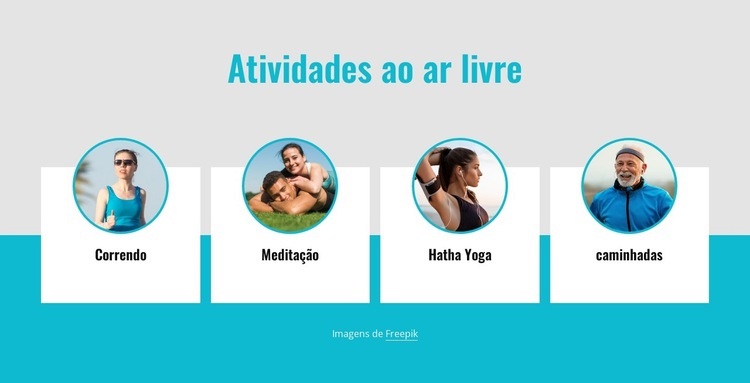 Os s ao ar livre mais populares Maquete do site