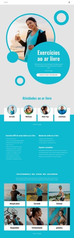 Exercícios Ao Ar Livre De Corpo Inteiro