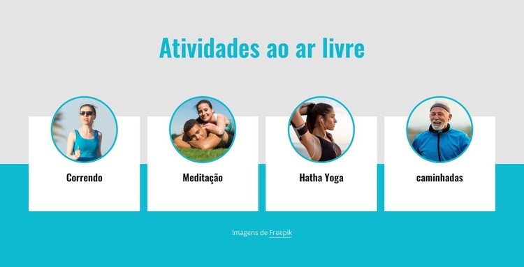 Os s ao ar livre mais populares Modelo de site