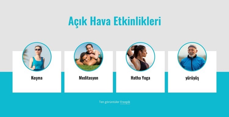 En popüler dış mekan s HTML5 Şablonu