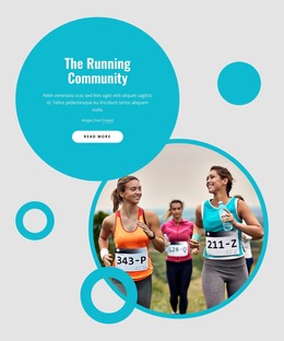Our Running Community - HTML Web Page Template