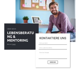 Website-Seite Für Lebensberatung Und Mentoring