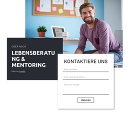 Fantastische Einseitenvorlage Für Lebensberatung Und Mentoring