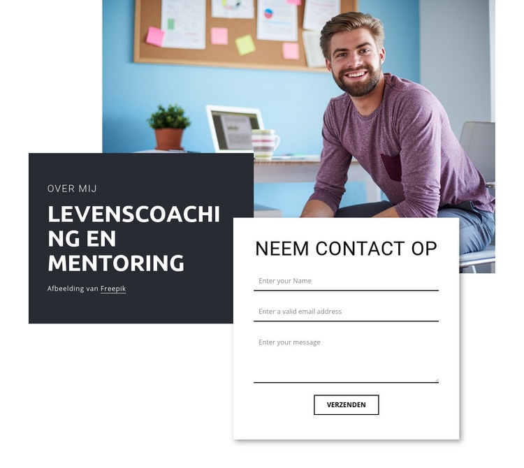 Life coaching en mentoring Website Builder-sjablonen