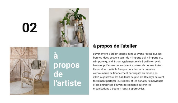 À propos de l'atelier Modèles de constructeur de sites Web