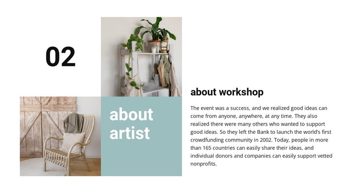 About workshop Homepage Design
