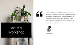 Artist'S Workshop - Template HTML5, Responsive, Free