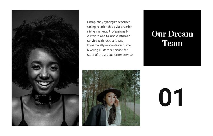 Our dream team CSS Template