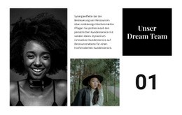 Unser Traumteam – Kostenlose HTML5-Vorlage